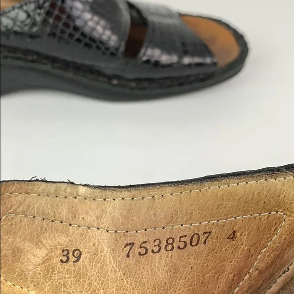 Finn Comfort Germany Sz 39 Black Preowned - Picture 7 of 8